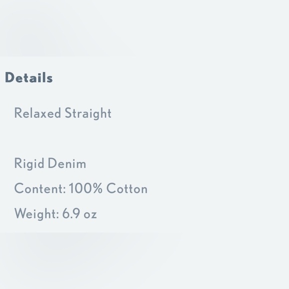 NWT Daily Blue MOOD in Echo Wash Rigid Relaxed Straight Leg Denim Size 28 - Picture 7 of 8